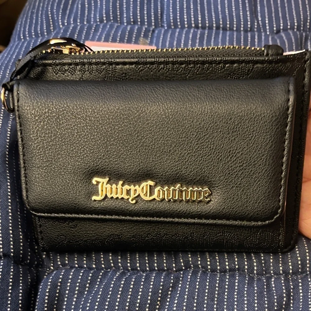 Juicy Couture Pink and Black Princess Charm Wrislet w/Dual Fold